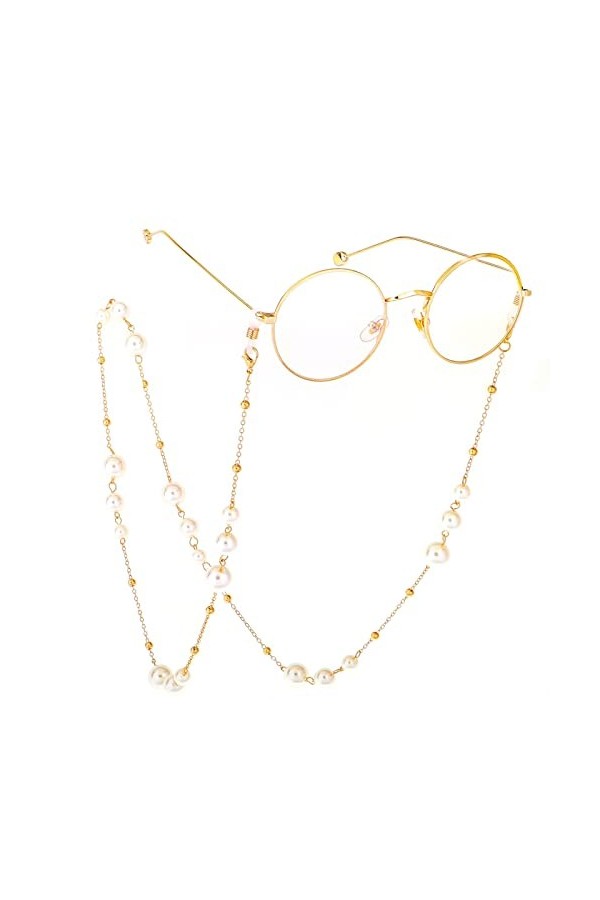 HOOENG Chaînes de Lunettes de Sangle de Lunettes for Femmes chaînes de Porte-Lunettes de retenue de Lunettes élégantes