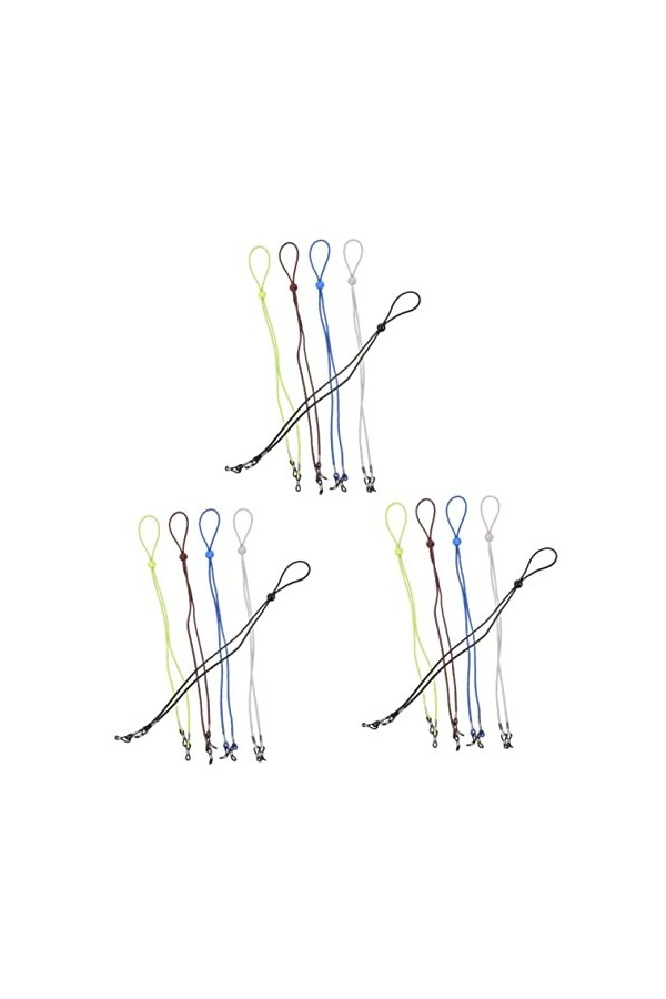 Lurrose 15 Pièces Lanière De Lunettes Cordon De Retenue De Lunettes Lanière De Masque Chaîne De Lunettes Pour Les Taches Supp