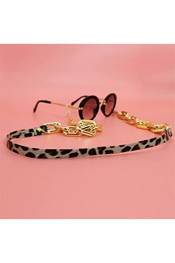 BAIJAC chaîne de Lunettes Chaînes Lunettes Lonyard for Femmes Leopard Face imprimé Masque Lanyard Lunes élégantes Cordon Ster