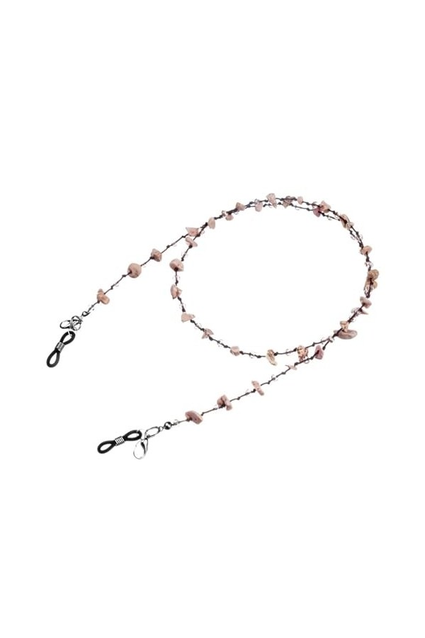 Chaîne de lunettes en pierre, perles bleues irrégulières, breloque for lunettes de soleil, lanière, collier, cordon de chaîne