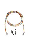 Chaîne de lunettes, perles rétro, lunettes de soleil, cordon de lunettes, sangle de cou Color : Orange, Size : 1 SIZE 