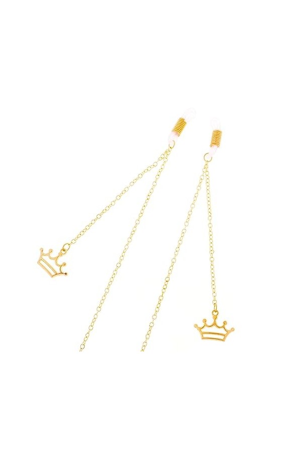 HczIon Chaîne Lunettes 2 Pièces De Cordon De Lunettes En Métal Antidérapant,Chaîne De Suspensions En Or,Accessoires Décoratif