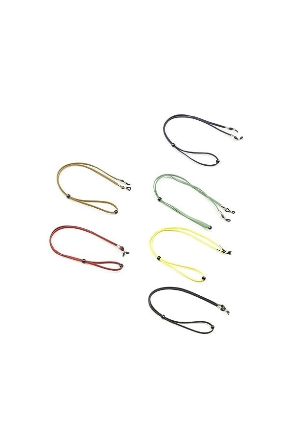 Hemobllo 6 Pièces De Lunettes De Sport Sangle De Lunettes Cordon De Lunettes Retenue De Lunettes Lunettes De Soleil Réglables