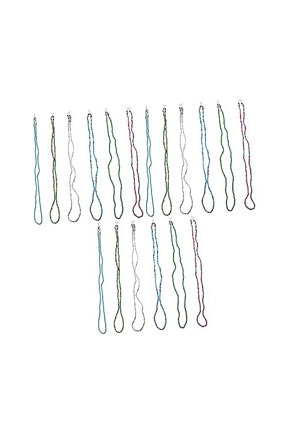 iplusmile Lanière De 12 Pièces Lanière Perlée Colliers Boho Lunettes De Soleil Boho Autour du Cou Chaîne De Lunettes Collier 
