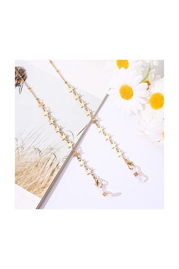 2021 Nouvelle Mode Acrylique Zircon Lunettes De Soleil Titulaire Lanyard Cristal Perlé Lunettes Chaîne Cou Sangle Bijoux pour