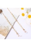 2021 Nouvelle Mode Acrylique Zircon Lunettes De Soleil Titulaire Lanyard Cristal Perlé Lunettes Chaîne Cou Sangle Bijoux pour