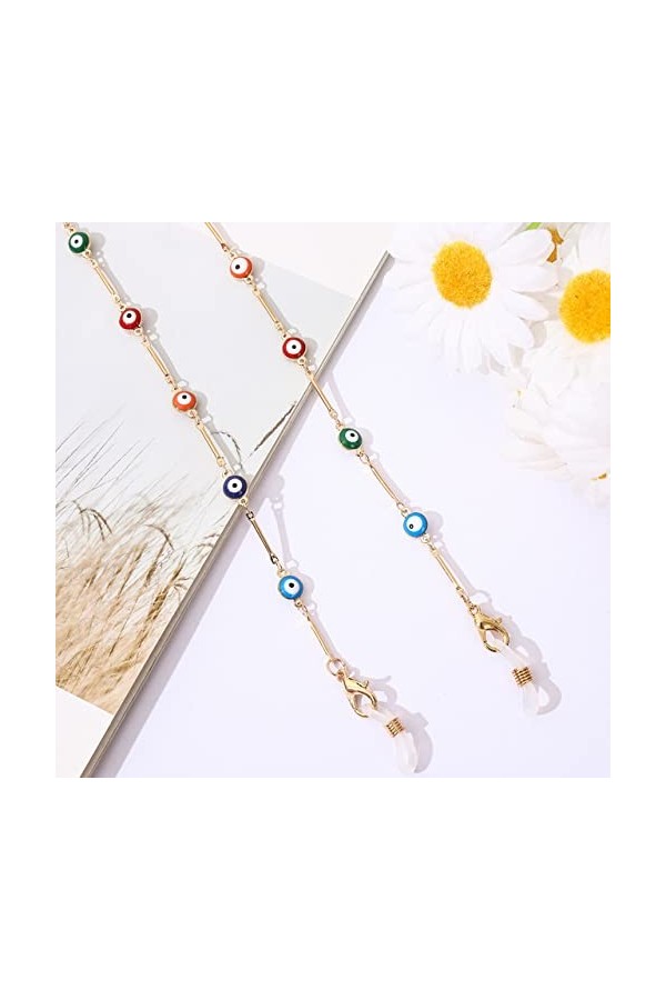 2021 Nouvelle Mode Acrylique Zircon Lunettes De Soleil Titulaire Lanyard Cristal Perlé Lunettes Chaîne Cou Sangle Bijoux pour