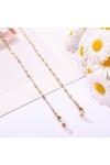 2021 Nouvelle Mode Acrylique Zircon Lunettes De Soleil Titulaire Lanyard Cristal Perlé Lunettes Chaîne Cou Sangle Bijoux pour
