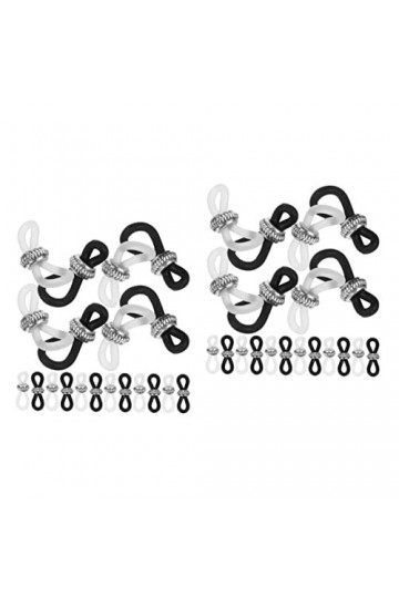 Amosfun 40 Pcs Boucle Antidérapante Pour Chaîne De Lunettes Support De Lunettes De Retenue Extrémité Du Support De Lunettes E
