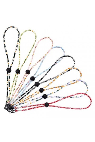 STOBOK 8 Pièces Lanière De Masque De Lunettes Chaîne De Lunettes De Sport Porte-lunettes Pour Lunettes Longes De Masque Facia