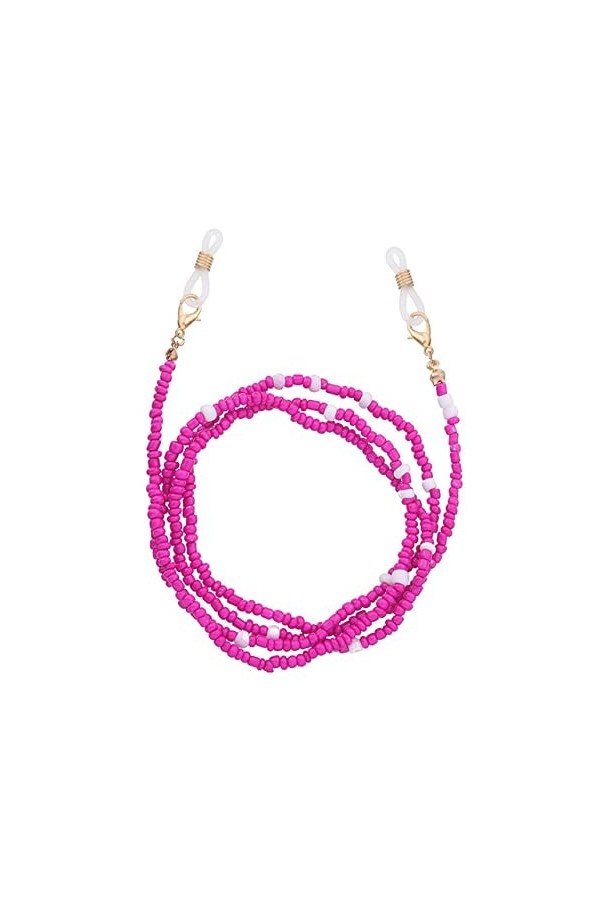 Chaîne de lunettes de couleur bohème avec sangle en perles pour femmes, lanière antidérapante pour lunettes de soleil - 14 8