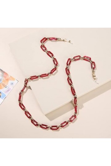 Chaîne de lunettes en acrylique chaîne dextension double usage Anti-perte chaîne de corde de cou suspendu mode lunettes de c