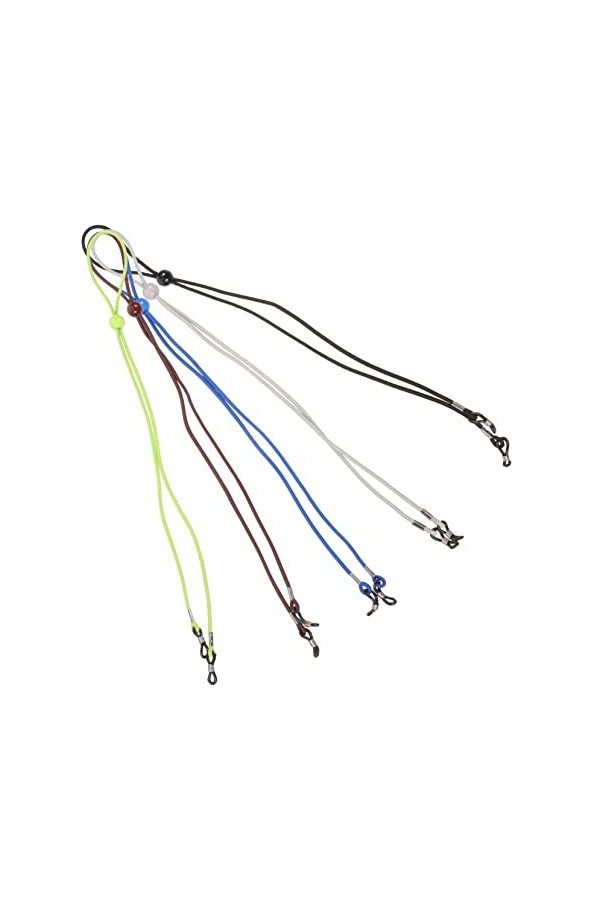 LALAFINA Tour De Cou 25 Pièces Lanière De Lunettes Lanière De Lunettes Cordons Noirs Lanière Verte Bande Élastique 5Pc Élasti