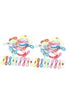 COHEALI 120 Pièces Boucle Antidérapante Pour Chaîne De Lunettes Porte-lunettes Anti Chaine Extrémités Des Sangles De Lunettes