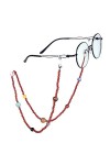 Amogeeli Cordon de Lunettes en Cristal pour Femmes et Hommes, Sangle de Lunettes Planètes en Pierre Réglable, Universel Chaîn