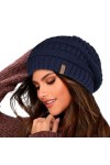 FURTALK Bonnet Femme Bonnet dhiver Chaud avec Doublure Douce Bonnet tricoté doublé