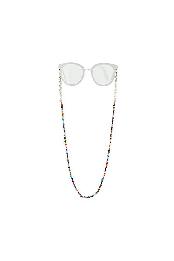 KELITCH Support De Chaîne De Lunettes Cordons Lunettes Lunettes De Soleil Support De Sangle Miyuki Masque Perlé Chaîne Cordon