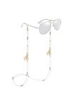 KELITCH Chaînes De Lunettes Sangles Cordons De Support Heishi Shell Charm Sangles De Lunettes De Soleil Lanières En Verre De 