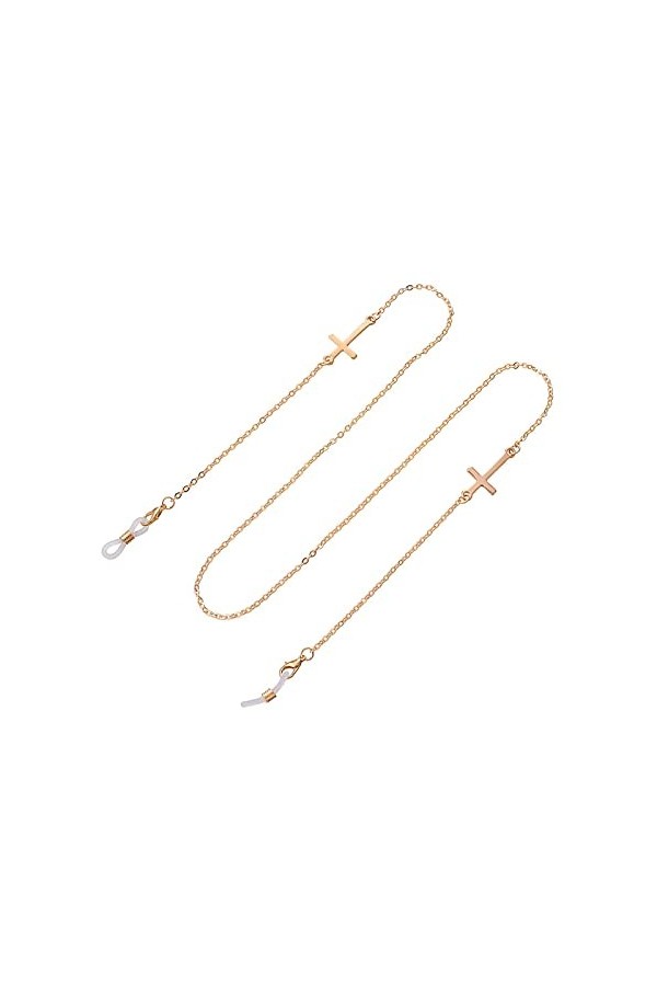 Chaînes À Lunettes Chaînes De Masquage De Mode pour Femmes Lunettes De Soleil Chaînes Lunettes Porte-Cordon Feuille dor Lune