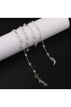 Longe Lunettes chaînes for Femmes cuivre Perle Masque chaînes Simple Mode Lunettes Cordon Convient pour Les Lunettes et Les M