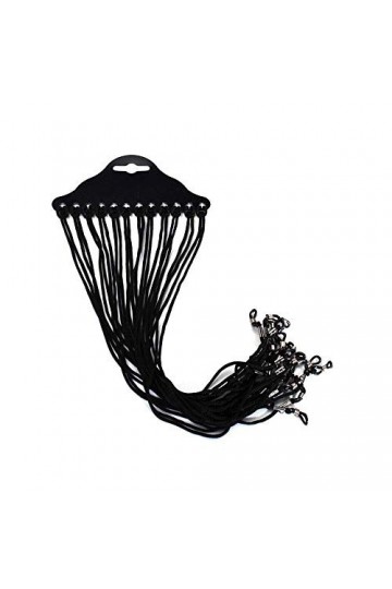 Lot de 12 porte-lunettes en nylon pour lunettes de soleil - Cordon tour de cou - Accessoires pour lunettes de vue - Multicolo