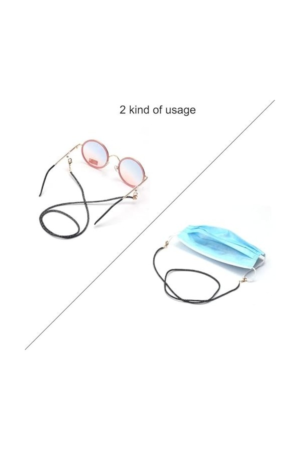 Chaînes À Lunettes Mode Lecture Verre Chaîne Nylon Visage Chaîne Lanière Lunettes Cordon Support Sangle pour Hommes Femmes An