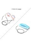 Chaînes À Lunettes Mode Lecture Verre Chaîne Nylon Visage Chaîne Lanière Lunettes Cordon Support Sangle pour Hommes Femmes An