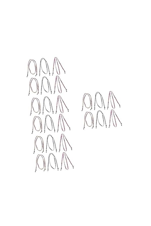 OSALADI 24 Pcs Coloré Lunettes Cordon Hommes Collier Necleses pour Femmes R Collier pour Hommes Chaînes De Lunettes Spectacle