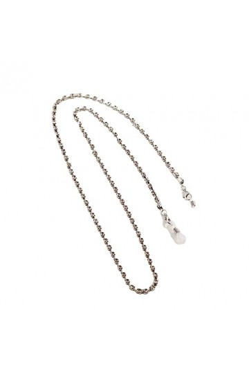 HczIon Chaîne Lunettes 2 Pièces De Lunettes Chaîne Antidérapant Anti Perte Lunettes Chaîne Anti Chute Cordon,Argent