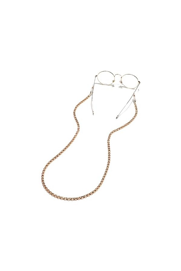 HczIon Chaîne Lunettes 2 Pièces De Métal Lunettes Cordon Lunettes Chaîne Verres Drop Rope Lunettes Accessoires