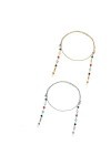 HczIon Chaîne Lunettes Lot De 2 Chaînes De Lunettes Perlées Porte Lunettes De Soleil À Chaîne De Lunettes Avec Cordon De Lani