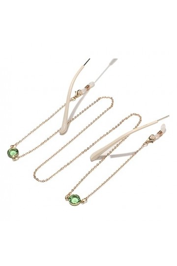 HczIon Chaîne Lunettes 2 Pièces De Lunettes Faites À La Main Lunettes À Chaîne Lunettes Longes Accessoires Cordon De Masque