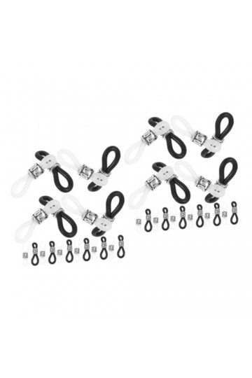 ABOOFAN 40 Pcs Boucle Antidérapante Pour Chaîne De Lunettes Extrémités De Collier De Lunettes Extrémités De Lanière De Lunett