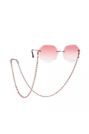 KKJOY Chaîne de lunettes en strass et perles Cordons pour masques Supports pour lunettes Cordon pour lunettes Accessoires de 