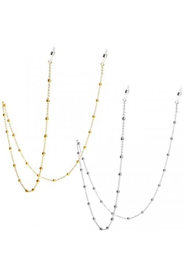 NUOBESTY 2 Pièces Chaîne De Lunettes Porte-chaînes De Lunettes Cordon De Lanière De Lunettes Sangle De Lunettes Pour Femmes P