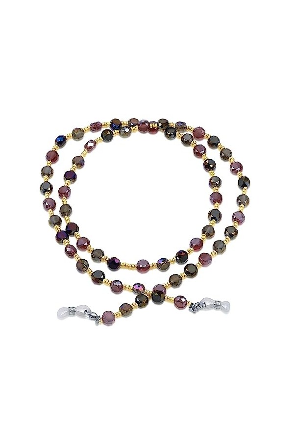 HczIon Chaîne Lunettes 2 Pièces De Chaîne De Lunettes Perlées,Chaîne De Masque De Lunettes Faites À La Main,Cordon De Chute