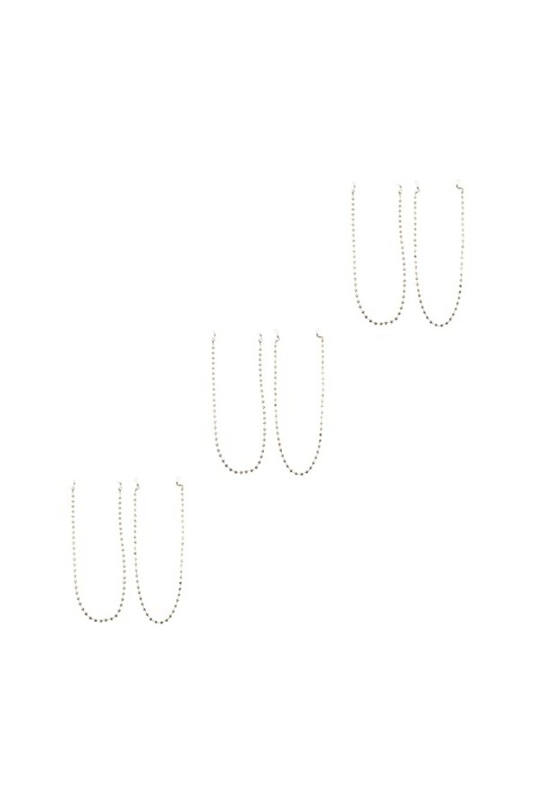 FRCOLOR 4 Pièces Chaîne Suspendue Pendentifs En Verre Chaîne De Lunettes Perlée Cordon De Lunettes Longe En Forme Détoile En