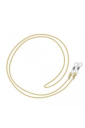 Chaîne de lunettes de soleil, couleur argent, support de cordon de lunettes, sangle de cou, corde for lunettes Color : Gold 