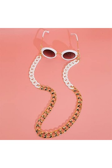 ORLTL chaîne de Lunettes Chaînes de Lunettes de Lunettes for Femmes chaînes de Masque Acrylique Style Punk élégant retenue de