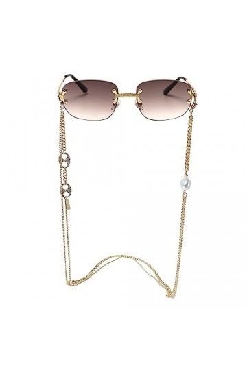 HczIon Chaîne Lunettes 2 Pièces Perles Lunettes Chaîne Masque Chaîne Pull Chaîne Lunettes Décoration