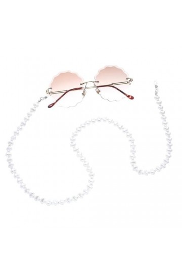 SANDNE Chaîne de lunettes en perles irrégulières, chaîne de cou suspendue, lanières de lunettes, accessoires de lunettes de s
