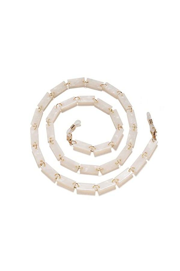 DNLKWGO Chaîne de support de lunettes pour femme, Orange, taille unique