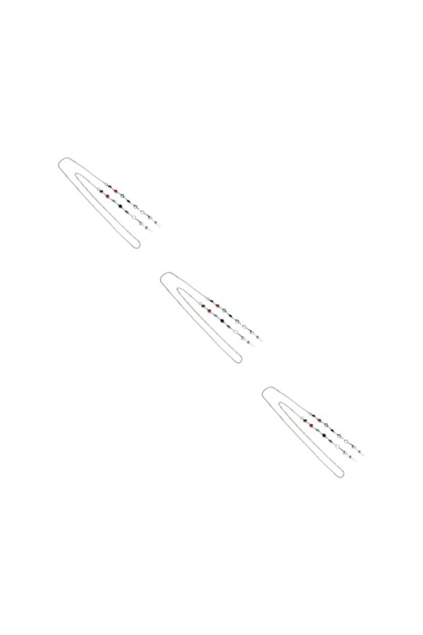 Healifty 2 Pcs Métallique Lunettes De Soleil Support En Verre Collier Vintage Rétro Chaîne De Lunettes Cordon De Retenue De L