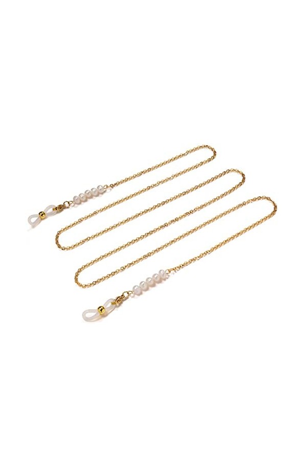 Gyrosphere Chaînes de Lunettes for Femmes Perle Anti-Perte Cordon de Cou chaînes élégantes Lunettes chaîne Porte-chaîne Colo