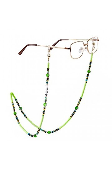 UENTIP Lanière multifonction pour masque de visage, chaîne de lunettes, collier avec perles et sangle de bracelet anti-perte 