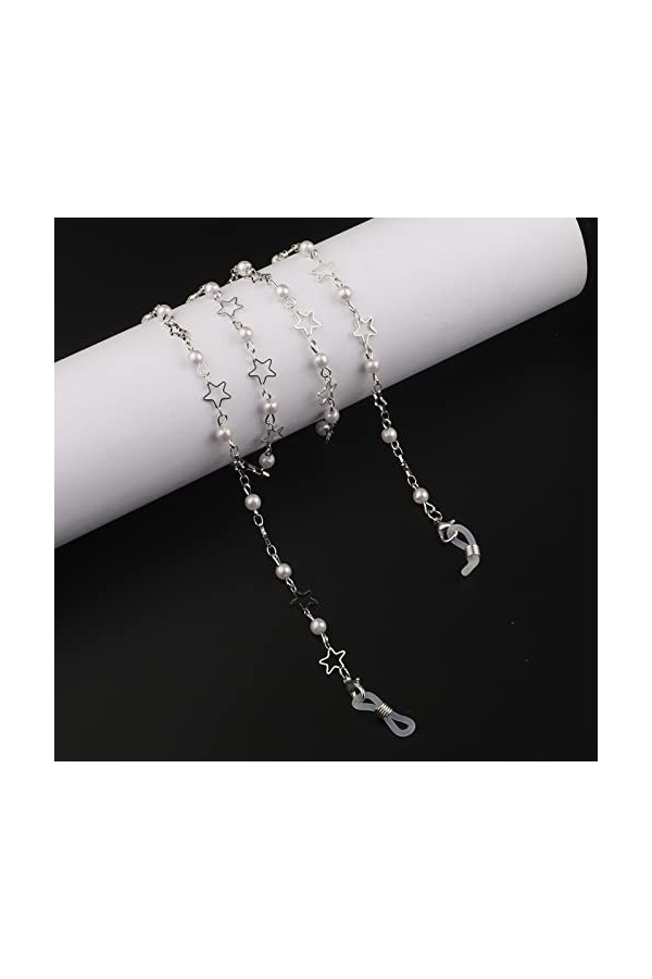 HOOENG Lunettes Lunettes Chaînes for Femmes Cuivre Perle Masque Chaînes Simple Élégant Porte-Lunettes Chaînes Bretelles De Lu