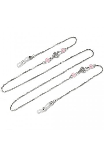 DNLKWGO Chaînes de lunettes de soleil pour femme - Style cristal, Y-rose., taille unique