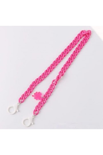 Chaînes de lunettes pour femmes Couleur Couleur Couleur Enfant Acrylique Link Chaîne Visage Masque Chaîne Collier Collier San
