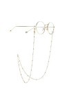HczIon Chaîne Lunettes 2 Pièces Pull Chaîne Lunettes Chaîne Or Perle Lunettes Chaîne Lunettes Lunettes Support De Fixation