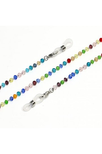 HIJAN Sangle de Lunettes Lunettes lanière for Femmes métal étoile Masque chaînes Anti-Perte élégant Porte-Lunettes chaînes